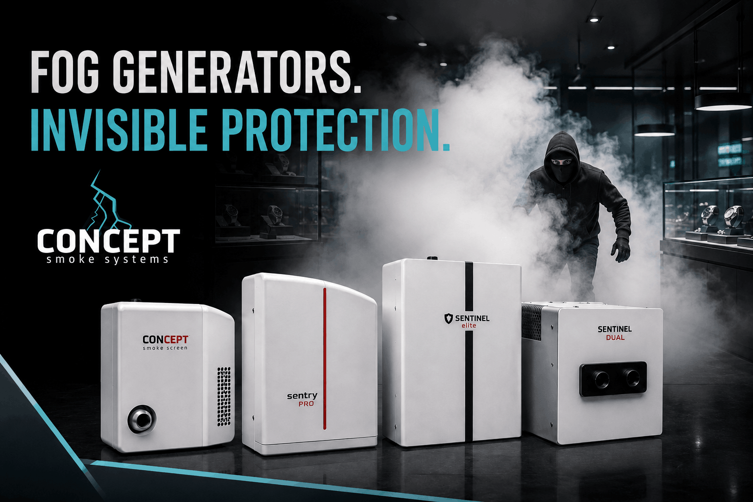 Concept Smoke Screen security fog generator