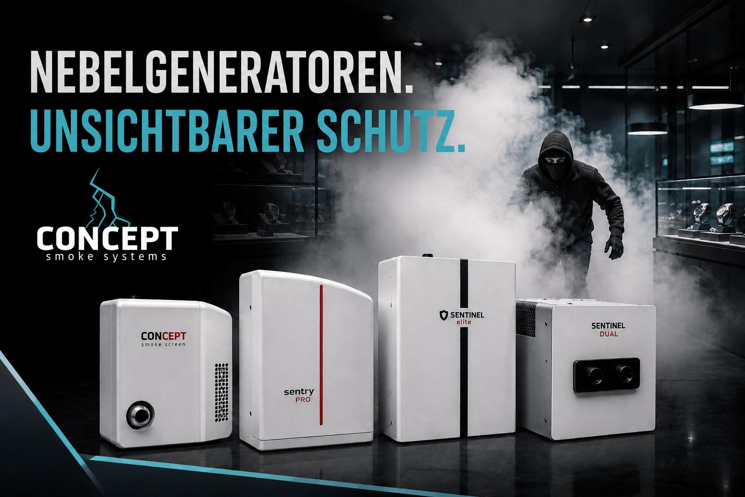 Concept Smoke Screen Sicherheitsnebelgenerator